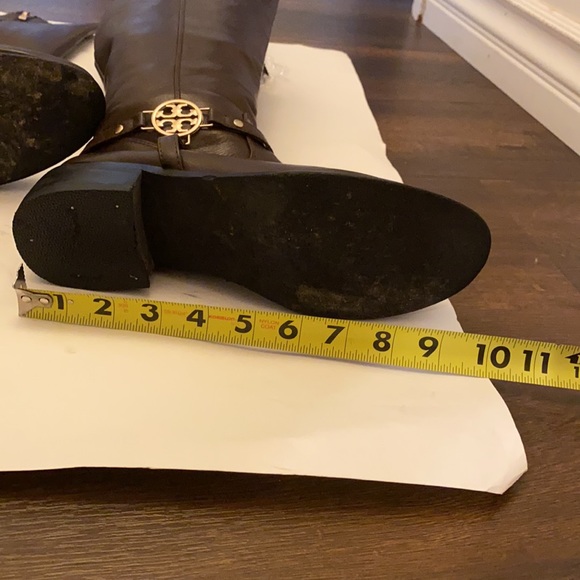 Tory Burch RIDING BOOTS SZ 10.5 BROWN Leather Equestrian HORSE JOCKEY STABLES - Picture 15 of 16